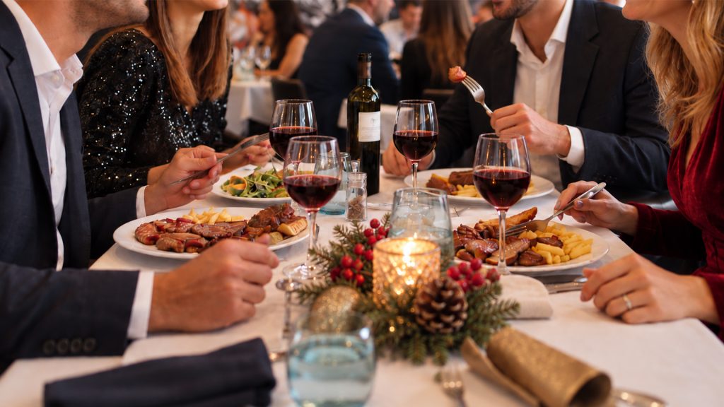 Comida de navidad en Restaurante Volcánico